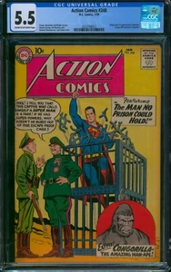 Action Comics #248 ⭐ CGC 5.5 ⭐ 1. App von CONGORILLA! Silver Age DC Comic 1959 - Bild 1 von 4