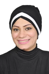 Turbante Algodón Bajo Bufanda NUEVO Hijab Shayla Muslim para Mujer - Imagen 1 de 28