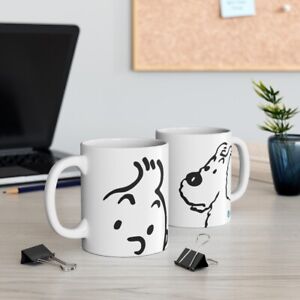 Tin-tin & Snowy Ceramic Mug 11oz