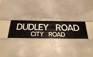 Quinton Upper Birmingham Bus Blind 1991 34"- Dudley Road City Road - Picture 1 of 3