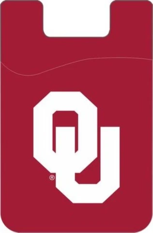 OKLAHOMA SOONERS CELL PHONE CARD HOLDER WALLET DESDEN SOLID UNIVERSITY Cover