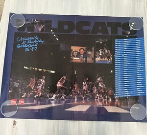 University Of Kentucky Men's Basketball Poster Schedule 1986-1987 Rupp - Picture 1 of 8
