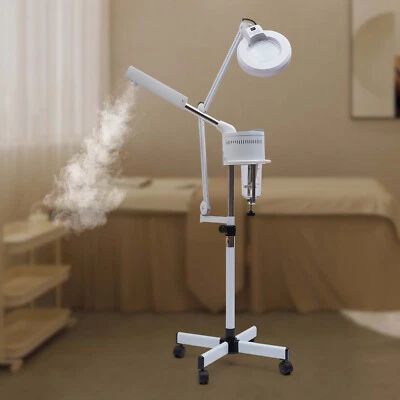 2 in 1 Steamer Ozone Magnifying Lamp Salon Spa with Plasma Sprayer 5X 700ml DHL - Image 1 of 4