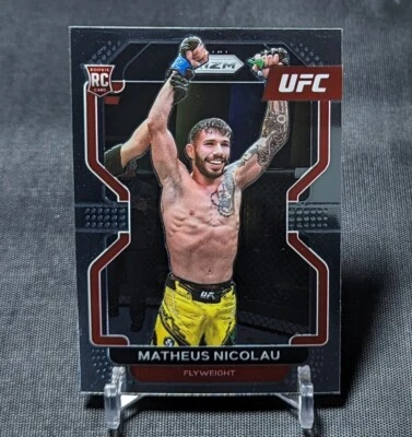 Matheus Nicolau Rookie RC 2022 Panini Prizm UFC Card #168 - Image 1 of 2