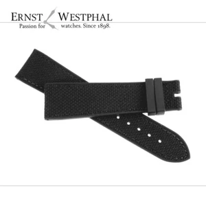 ZENITH caoutchouc/canvas strap 22mm black for various ZENITH watches - Picture 1 of 3