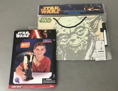 Disney Star Wars NIP Han Solo Paper Craft 12" & Yoda Hanging Dry Erase Board - Image 1 of 4