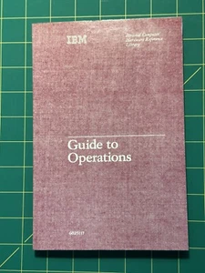 IBM Guide to Operations (1982, Paperback) - Picture 1 of 6