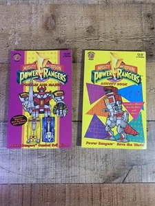 2 Mighty Morphin Power Rangers Save The World & Combat Evil Aliens Activity Book - Picture 1 of 3