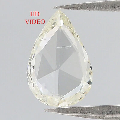 Diamante natural suelto en forma de pera 0,85 quilates 9,25 mm blanco - diamante color J QL5487 Foto 1 de 4
