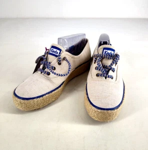 Keds Woman's Espadrille Platform Sneakers Size 8.5 Shoes Keds Cream - Picture 1 of 9