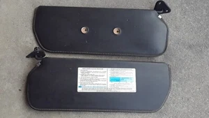 73-87 OEM Chevy Truck Blazer GMC JIMMY C10 K5 LH & RH Set Sun visors GOOD BLACK - Picture 1 of 8