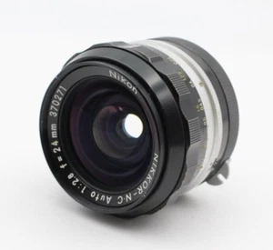 [Near MINT] Nikon Nikkor N.C Auto 24mm f/2.8 Non-Ai Converted MF Lens From JAPAN - Picture 1 of 10