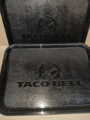 Taco Bell Black Serving Tray 16 " x 12" LOT OF 2 - Image 1 of 3