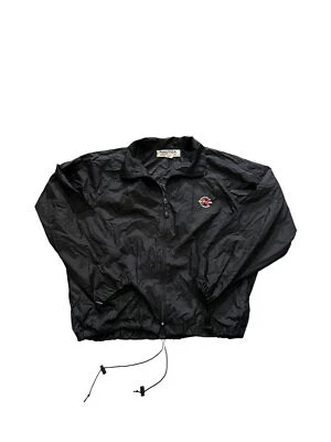 Chaqueta cortavientos vintage Nautica Competition negra años 90 deletreada Foto 1 de 4