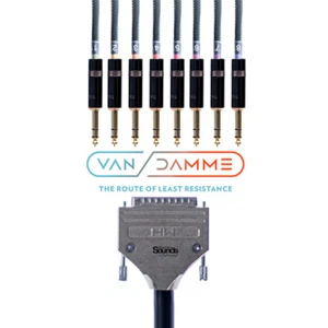 Multicore D-Sub Loom DB25 to TRS Male | 8 Way | Balanced | 1.5M | Van Damme - Picture 1 of 11