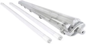 Lámpara LED para habitación húmeda 60/120/150 cm tubo lámpara de bañera sótano garaje lámpara DE - Imagen 1 de 15
