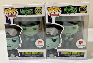 ¡DOS Funko Pop! TV Munsters Herman Munster #868 vinilo exclusivo de Walgreens #3181 - Imagen 1 de 6