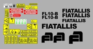 Fiat Allis FL10B Aufkleber Sticker Komplettset - Bild 1 von 1