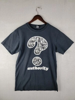 Camiseta Freshjive Question Authority De Colección Talla Mediana Desteñida Rara Líderes Mundiales Foto 1 de 4