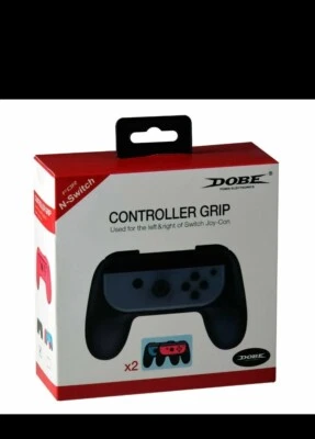 DOBE Left & Right Controller Grip Nintendo Switch Joy-Con Controllers Black New - Image 1 of 4
