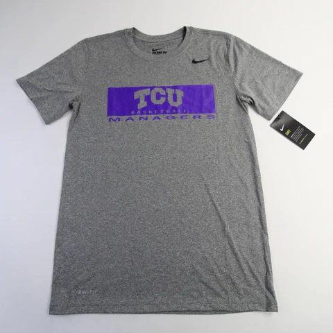 TCU Horned Frogs Nike Dri-Fit Short Sleeve Shirt Men's Gray New Cover
