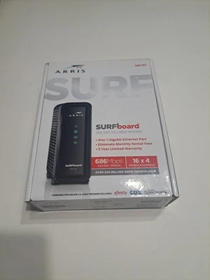 ARRIS SURFboard SB6183 DOCSIS3.0 16x4 Gigabit Cable Modem 686 Mbps - Image 1 of 4