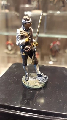 54mm Painted Metal Toy Soldier Art Level American Revolution Minuteman 1775 - Image 1 of 4