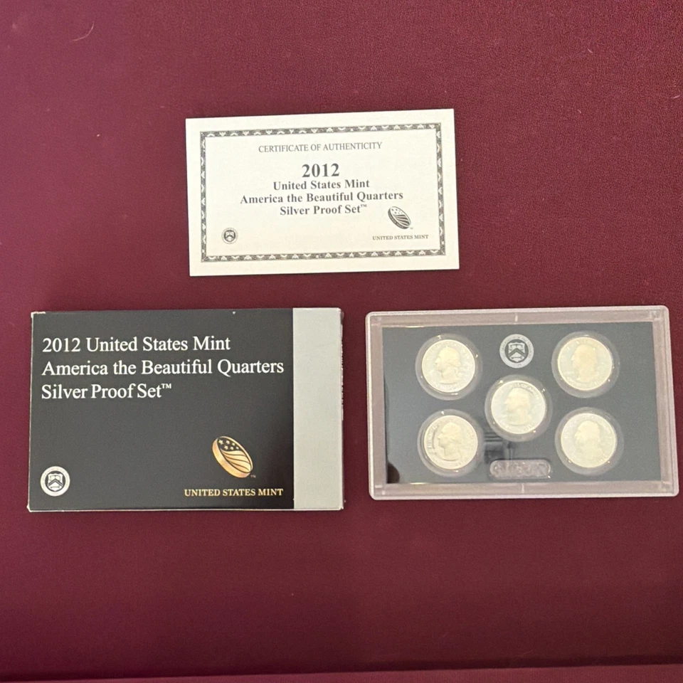 2012 ATB Quarters Silver Proof Set - Image 1 of 4