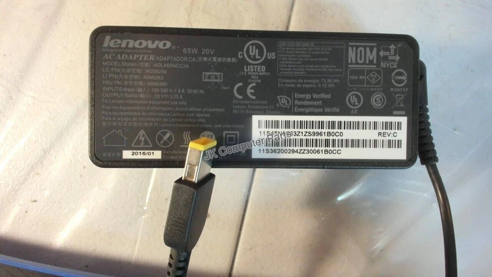 45N0263 lenovo yoga 14 ac adapter — 第 1/1 张图片