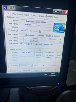 Intel Core 2 Quad Q9650 3 GHz - Photo 1/2