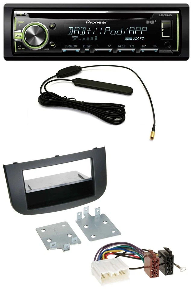 Pioneer MP3 USB CD DAB AUX Autoradio für Mitsubishi Colt Z30/Z30G/Z3B/Z3V ab 08 - Bild 1 von 4