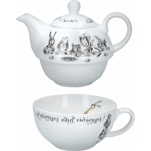 Alice in Wonderland Teapot and Cup Set For 1 in Gift Box, Fine China Tea Set,... - Picture 1 of 6