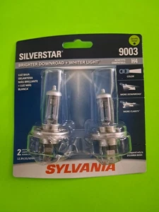 NEW - Sylvania 9003 SilverStar Brighter Downroad + Whiter Light - Free ShipN! - Picture 1 of 1
