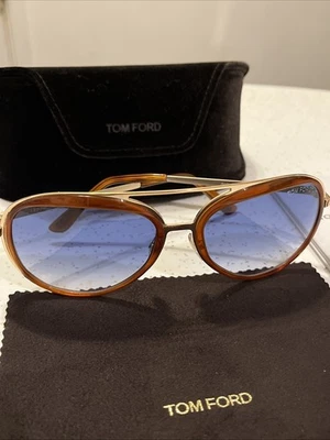 Gafas de sol TOM FORD TF468 56W 58□17 140mm *2 Hechas en Italia con estuche Foto 1 de 4