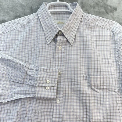 Brioni Shirt Men's size XL italy Dress plaid old money Smart Designer work - Image 1 of 4