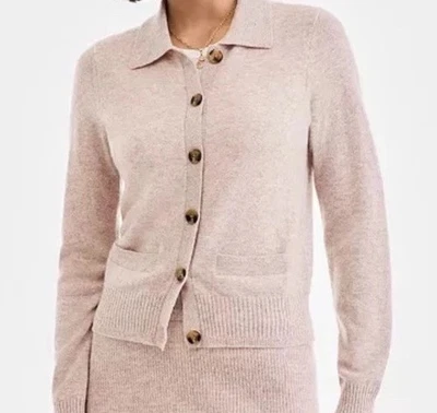 Cárdigan Charter Club 100 % de lujo con cuello de cachemir crema encogida para mujer nuevo con etiquetas, talla M Foto 1 de 4