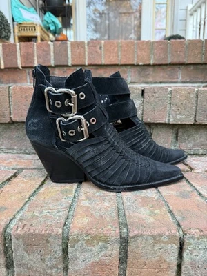 Botas de cuero negras Jeffrey Campbell Free People talla 9M para mujer” Foto 1 de 4