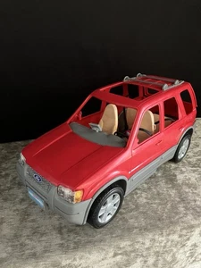Vintage 2002 Mattel Barbie Red Ford Escape SUV/Wagon - Picture 1 of 10