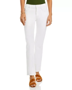 MOTHER Women's Jeans Sz 31 The Smarty Pants Winter White - Picture 1 of 5