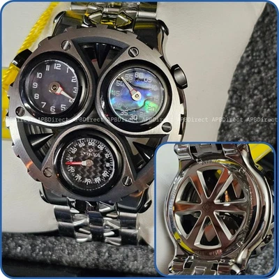 Invicta - CERBERUS - Tri 3 Movements Carbon Fiber Abalone MOP Dials mens watch  - Image 1 of 4