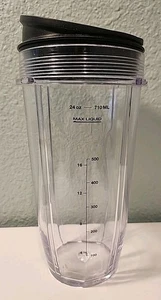 Replacement 24oz Nutri Ninja Blender Cup with Sip & Seal Lid BL450 BL454 BL456 - Picture 1 of 3