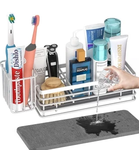 Soporte de esponja para fregadero de cocina Yofidra - 304 acero inoxidable 9,4 X 5,2 X 5,6  - Imagen 1 de 7