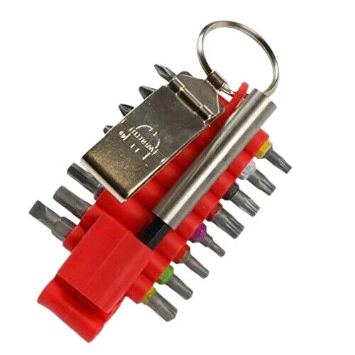 Würth 17-teilig 1/4-Zoll Aufnahme Bit Set mit Metall-Gürtelclip (0614203)