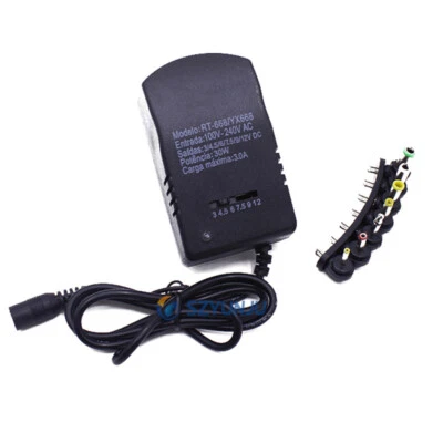 30W Universal 3V 4 5V 6V  9V 12V AC/DC Adapter Power Supply EU For Household 1pc - Image 1 of 4