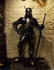 Medieval Copper Armor Suit Wearable Knight Gothic Full Body Armor Horn Helmet