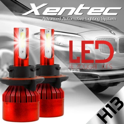 XENTEC LED HID Headlight Conversion kit H13 9008 6000K for 2008-2014 Ford E-150 - Imagem 1 de 4