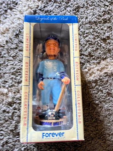 FOREVER COOPERSTOWN COLLECTION GEORGE BRETT POWDER BLUE UNIFORM BOBBLEHEAD Cover