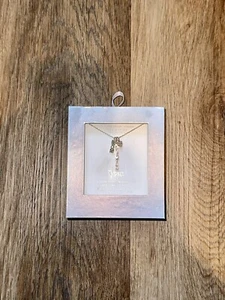 Mother’s Day Necklace 14k Gold Flash Plated 16” + 2” Cubic Zirconia - Picture 1 of 4