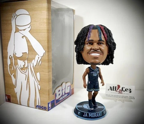 2023 MEMPHIS GRIZZLIES JA MORANT "VARIANT" BIG HEAD BOBBLE FOCO #'d/72 ~ NIB Cover