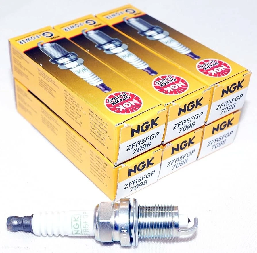 NGK G-Power Platinum Spark Plug ZFR5FGP (6 Pack) for MAZDA MX-6 LS 1993-1997 - Image 1 of 1